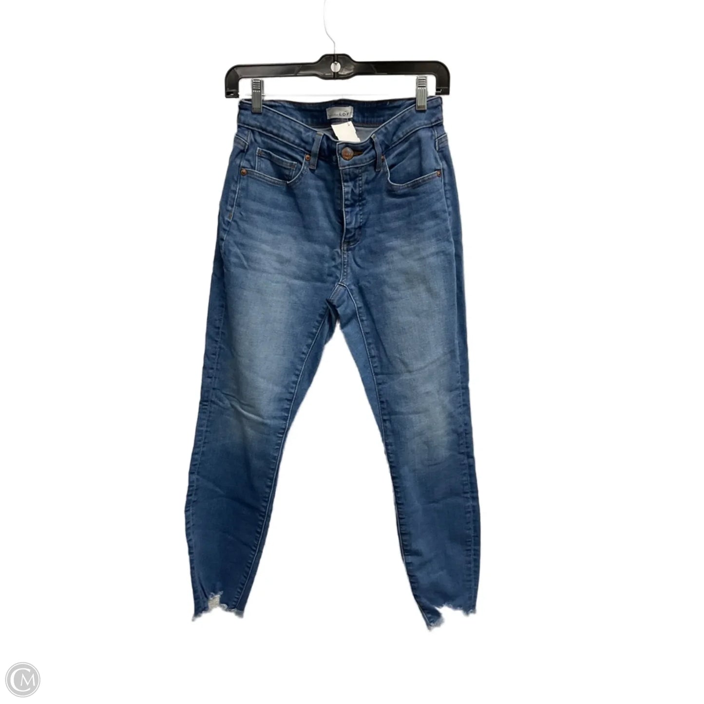 Jeans Cropped By Loft In Blue, Size: 4