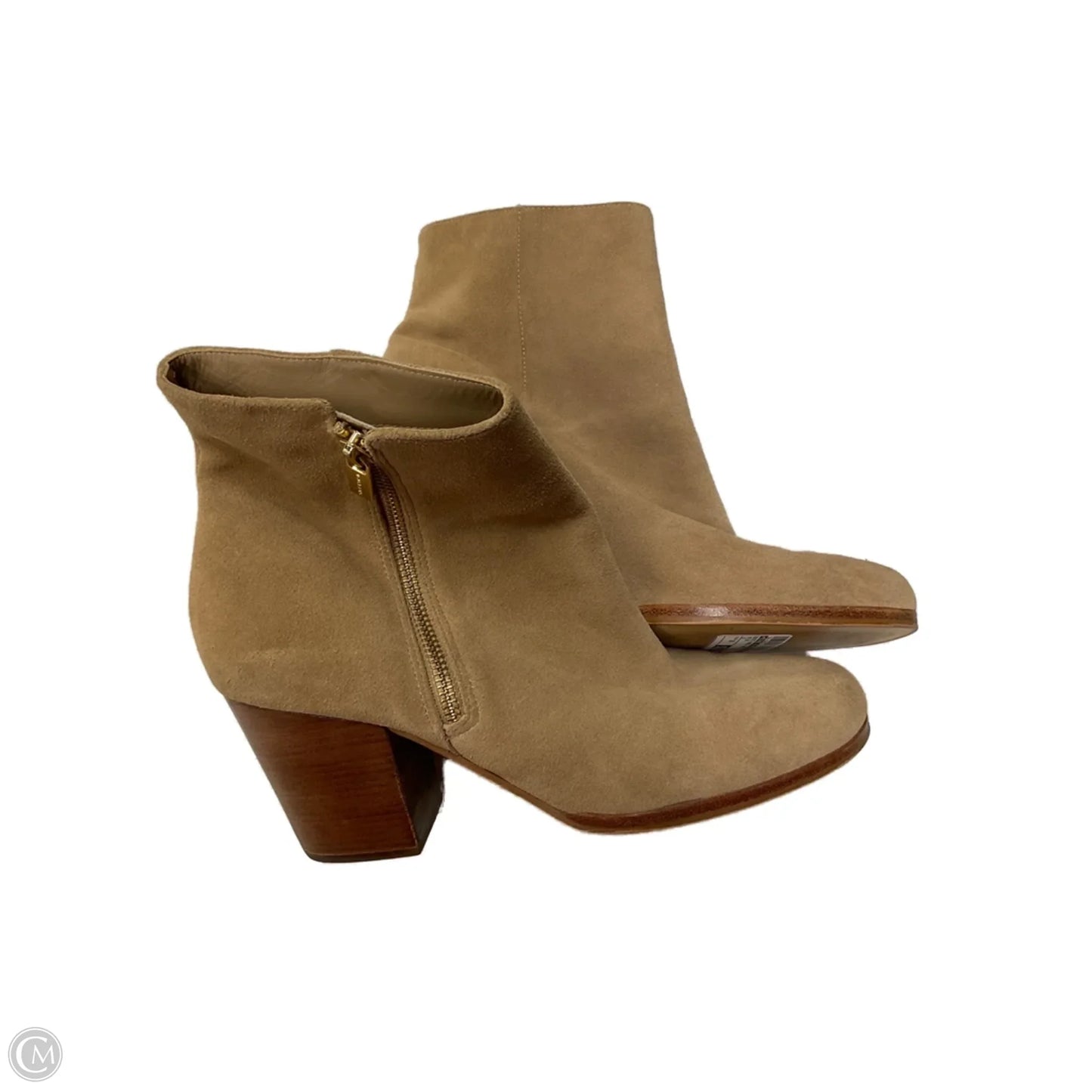 Boots Ankle Heels By Michael By Michael Kors In Beige, Size: 10