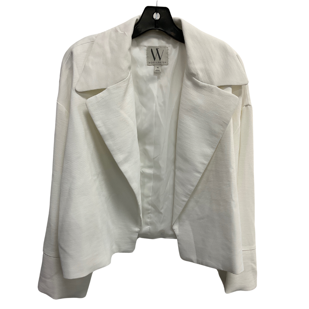 Blazer By Worthington In Cream, Size: Xl