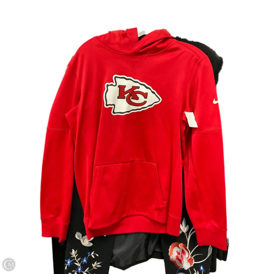 Sweatshirt Hoodie By Nfl In Red, Size: Xl