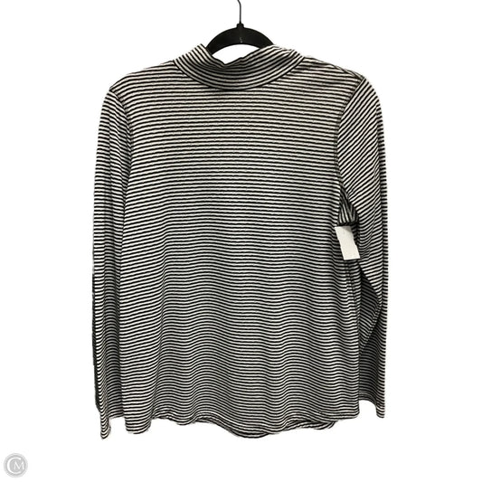 Top Long Sleeve By Chicos In Striped Pattern, Size: S