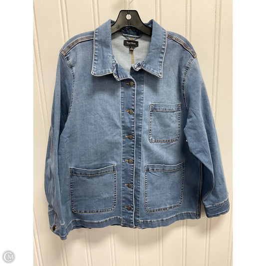 Jacket Denim By Well Worn In Blue, Size: L