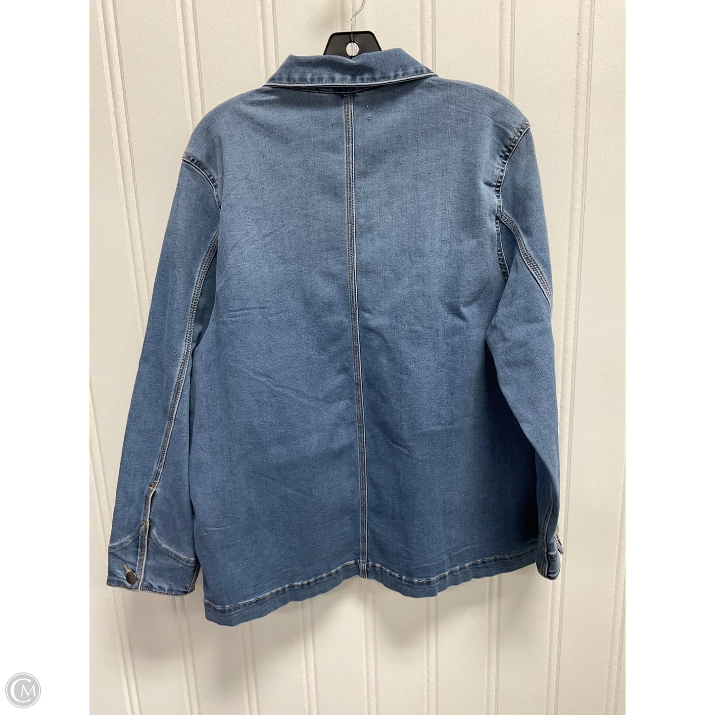 Jacket Denim By Well Worn In Blue, Size: L