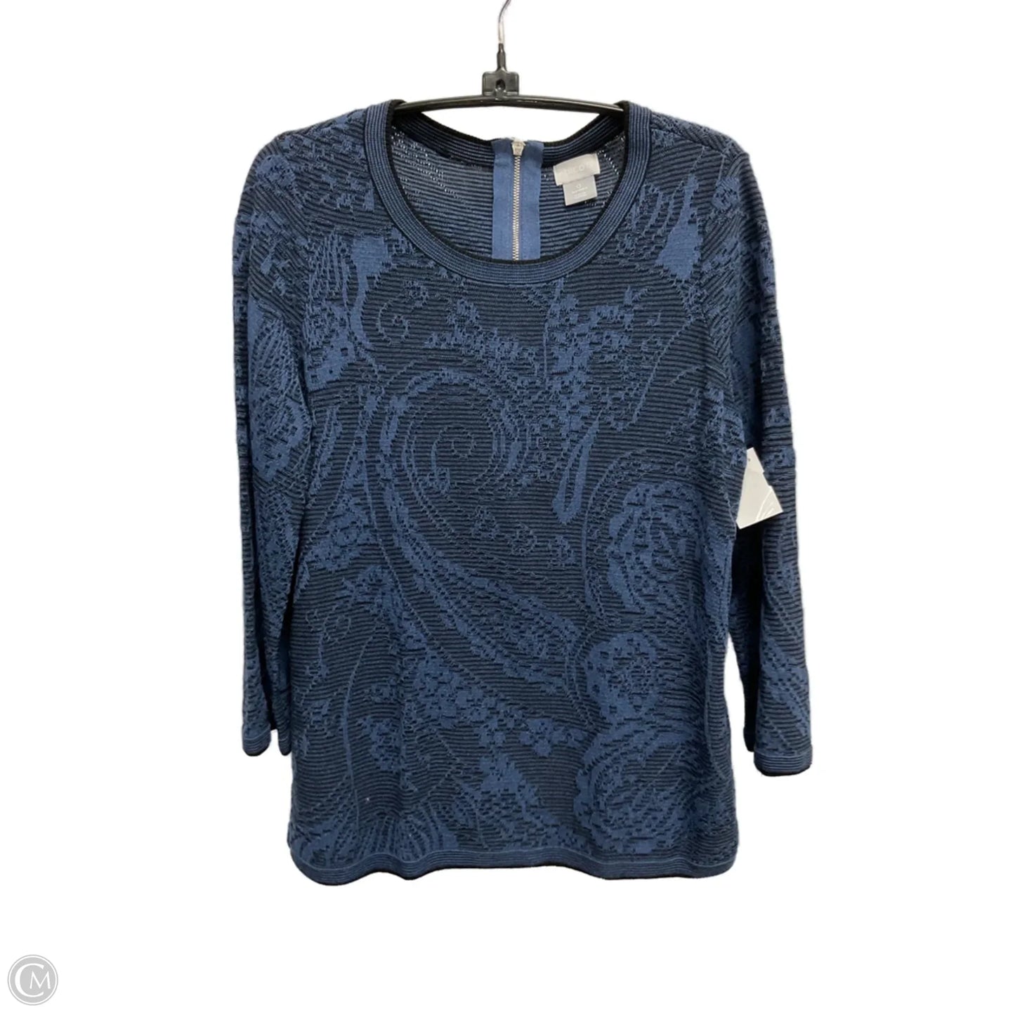 Sweater By Chicos In Blue, Size: Xs
