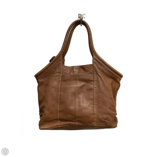 Handbag Leather By Perlina, Size: Medium