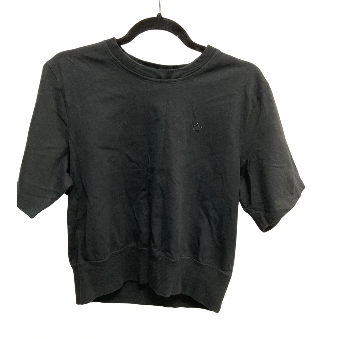 Top Short Sleeve By Adidas In Black, Size: M