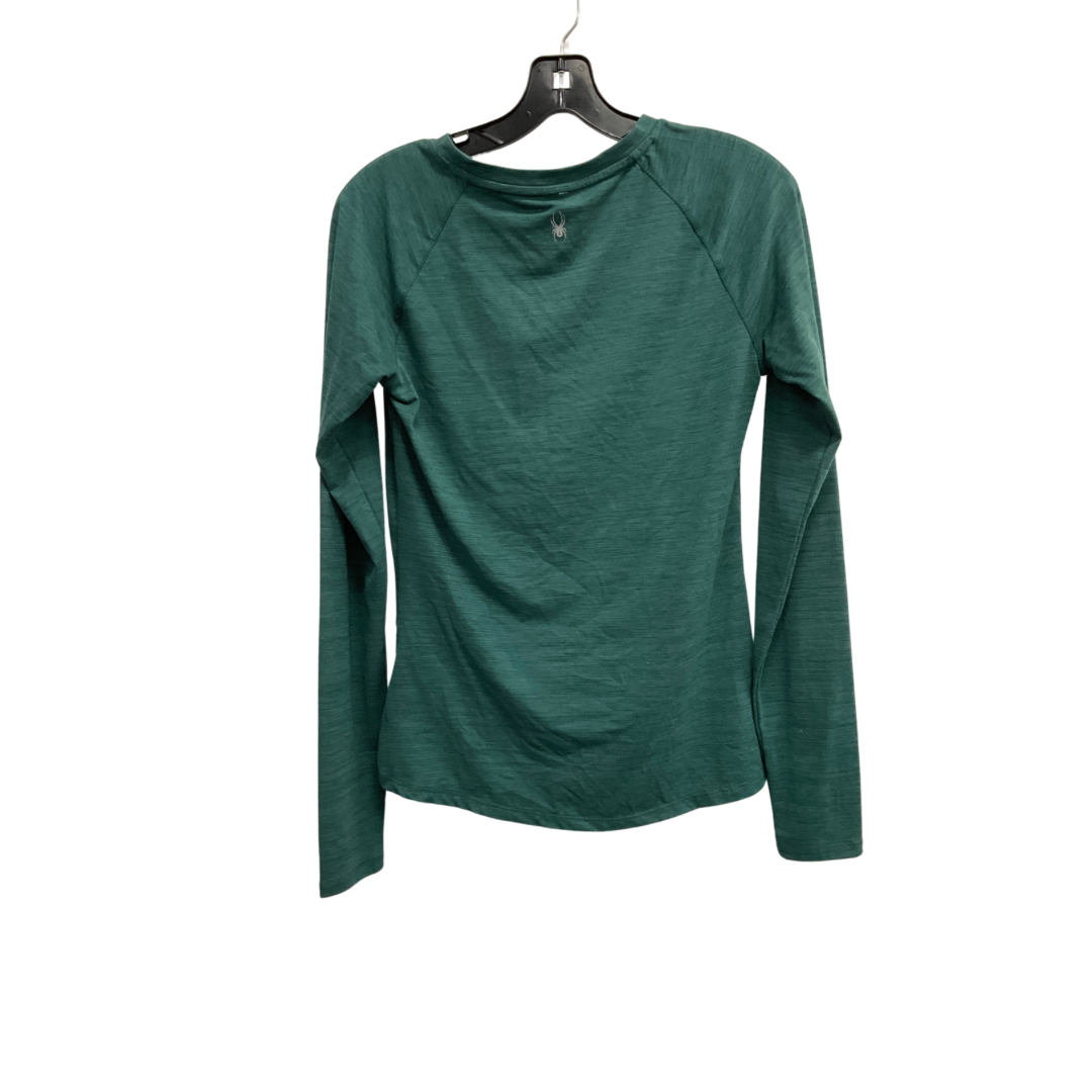 Athletic Top Long Sleeve Crewneck By Spyder In Green, Size: S