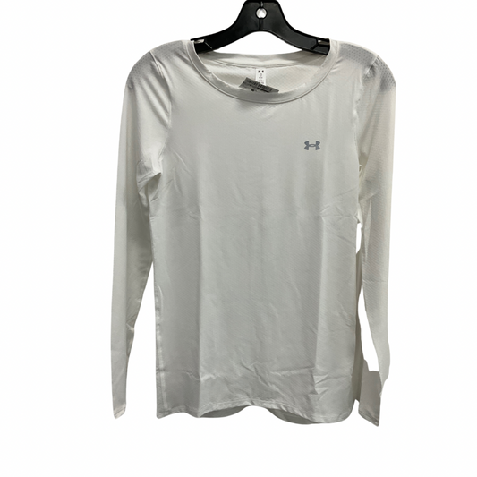 Athletic Top Long Sleeve Crewneck By Under Armour In White, Size: Xs