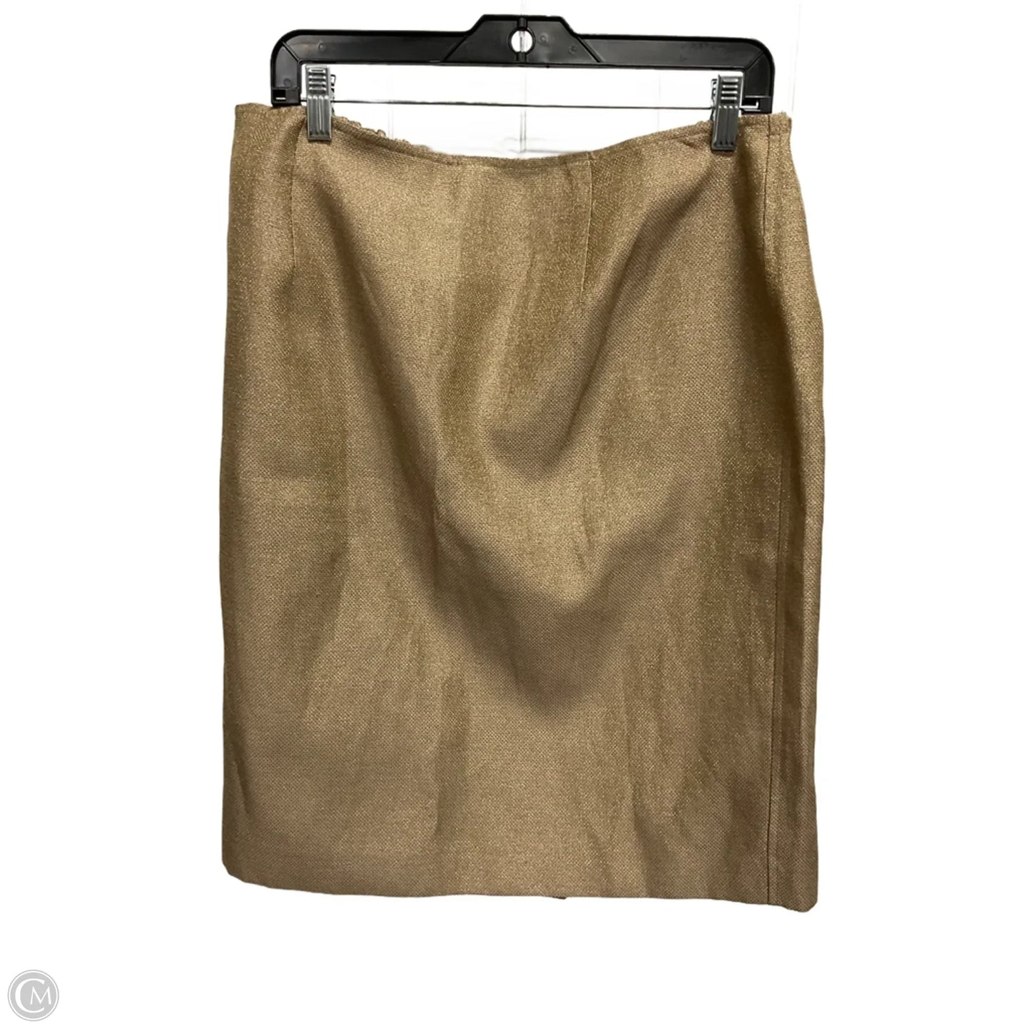Skirt Midi By Talbots In Gold, Size: 14