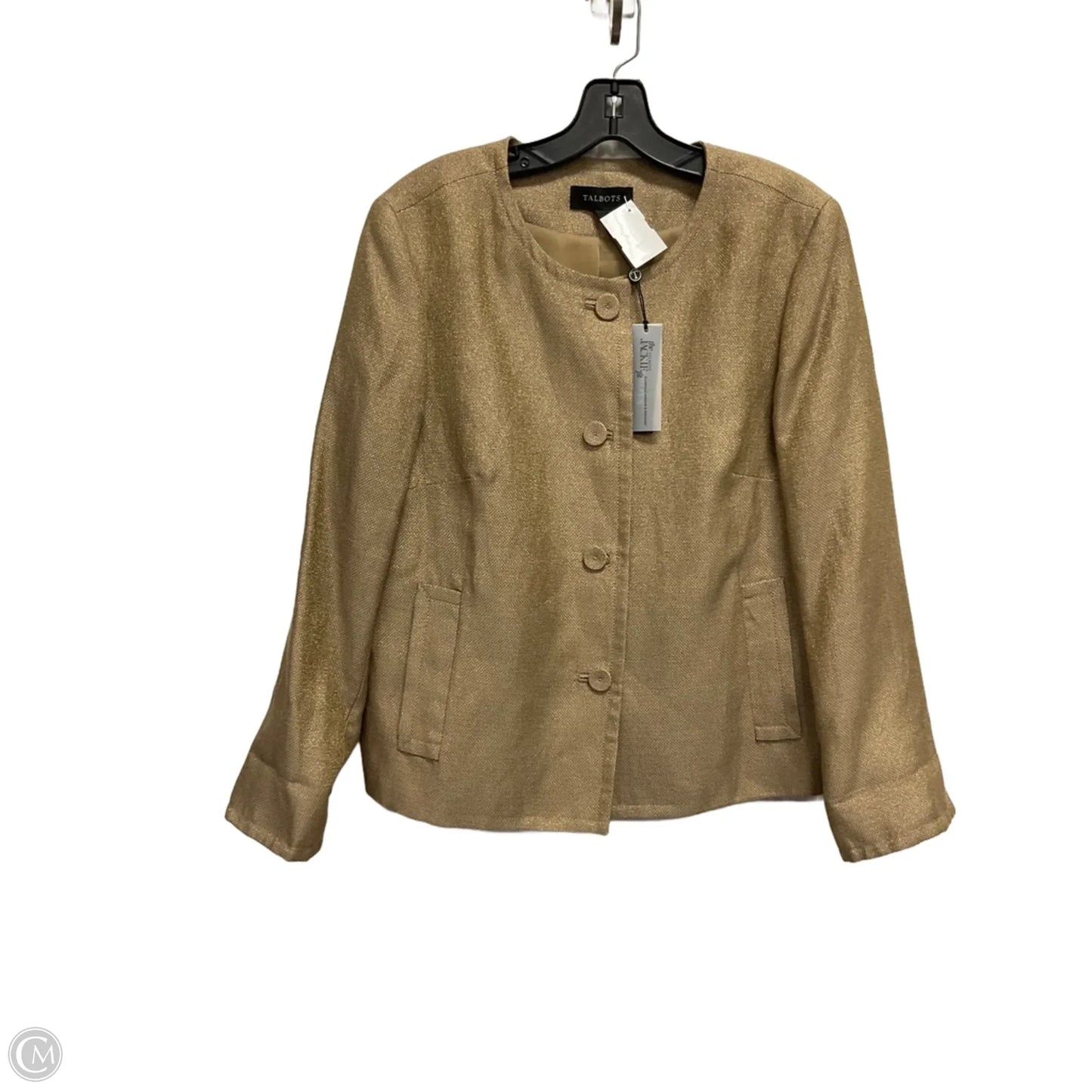 Blazer By Talbots In Gold, Size: 14