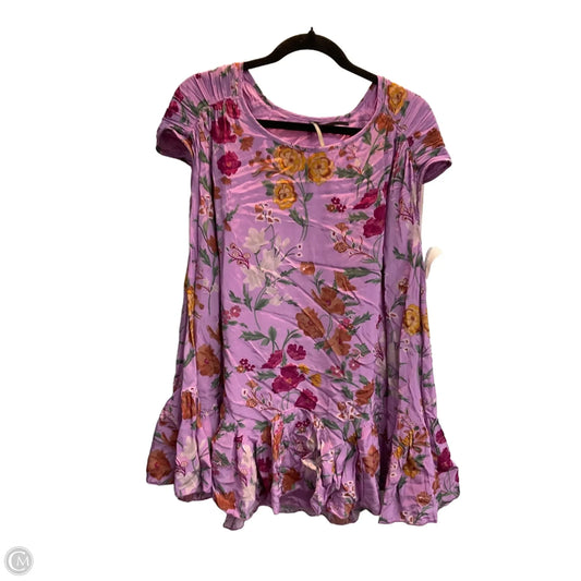 Dress Casual Midi By Anthropologie In Floral Print, Size: Xxs