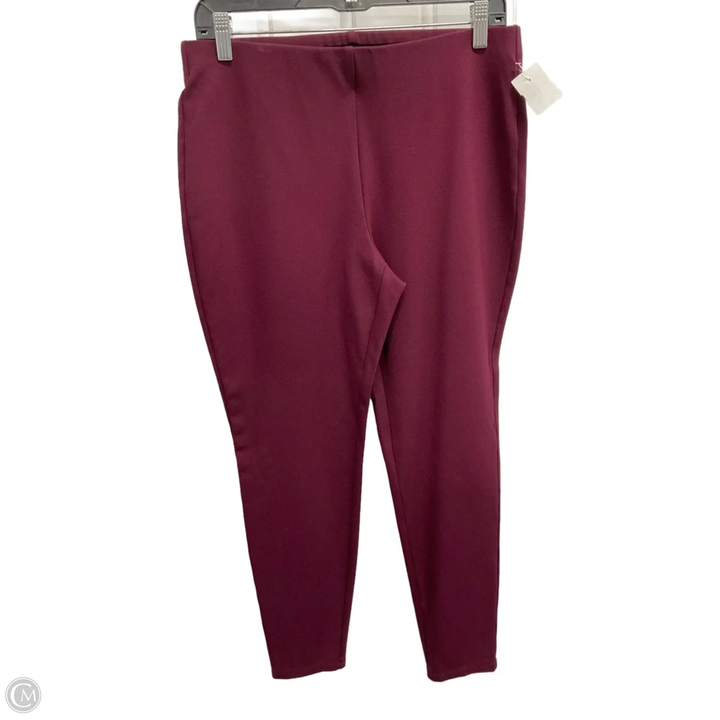 Pants Leggings By Chicos In Maroon, Size: M