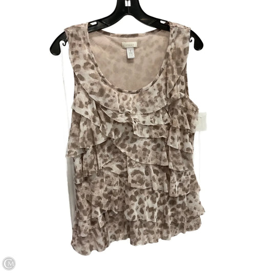 Tank Top By Chicos In Animal Print, Size: M