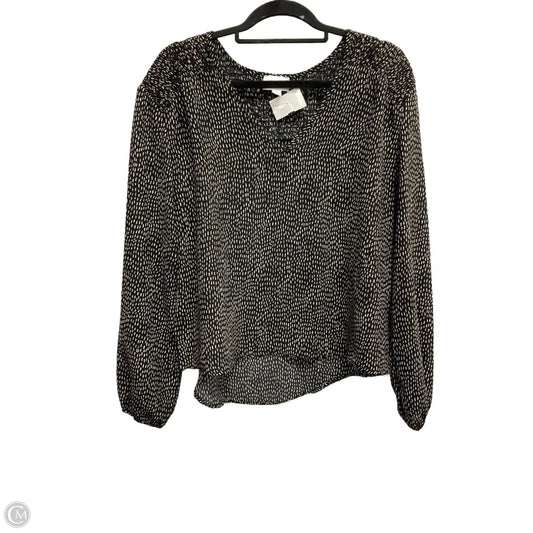 Blouse Long Sleeve By Everly In Black, Size: M
