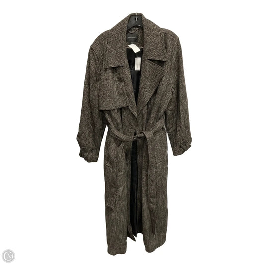 Coat Wool By Banana Republic In Brown & Cream, Size: Xl