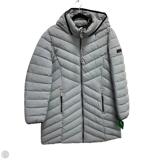 Coat Puffer & Quilted By Dkny In Grey, Size: Xl