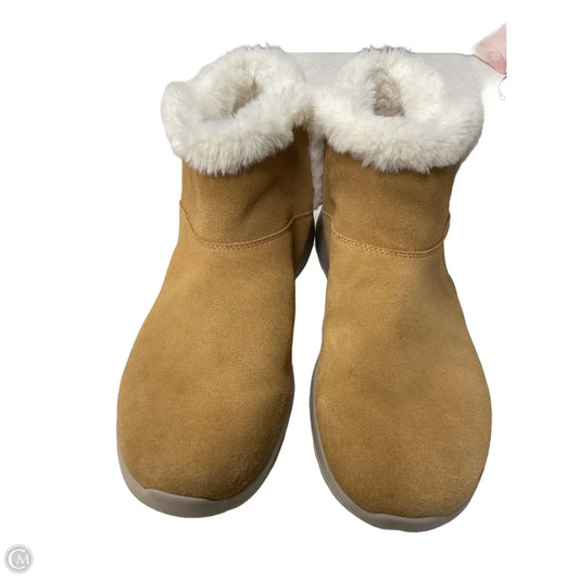 Boots Ankle Flats By Skechers In Beige, Size: 8.5