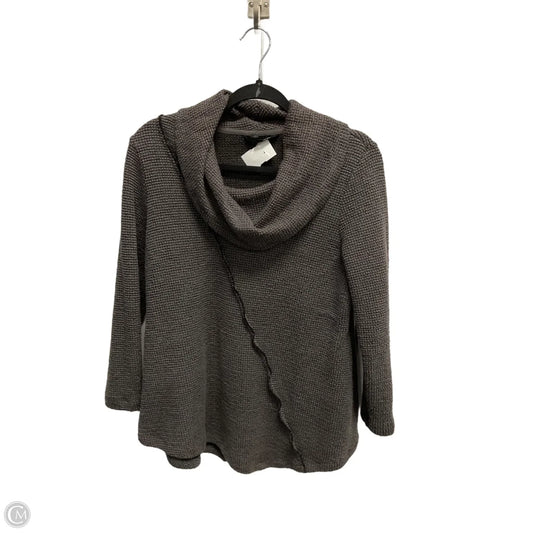 Sweater By Ali Miles In Grey, Size: L