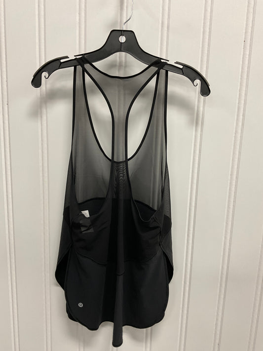 Athletic Top Short Sleeve By Lululemon In Black, Size: S