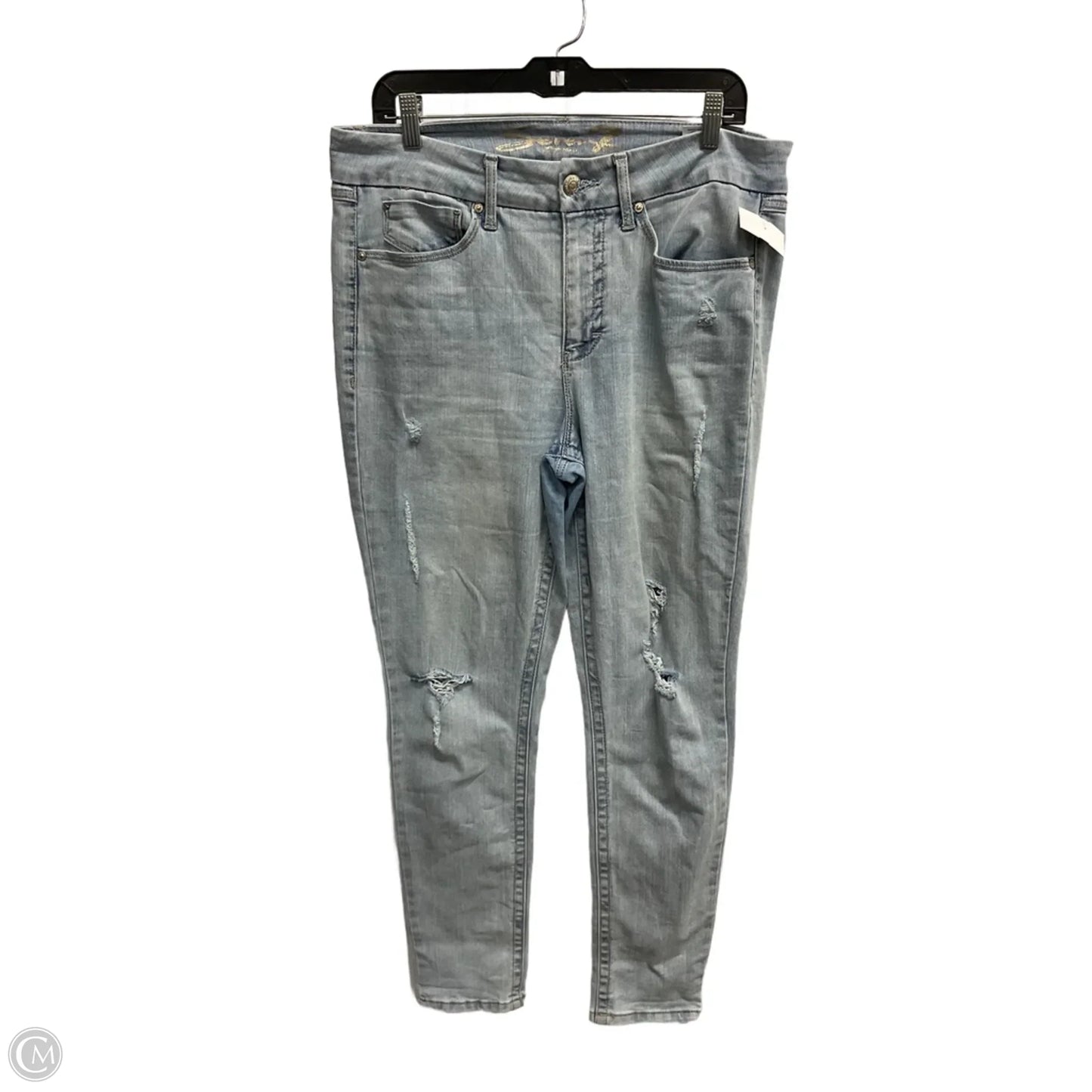 Jeans Boyfriend By Seven 7 In Blue, Size: 12