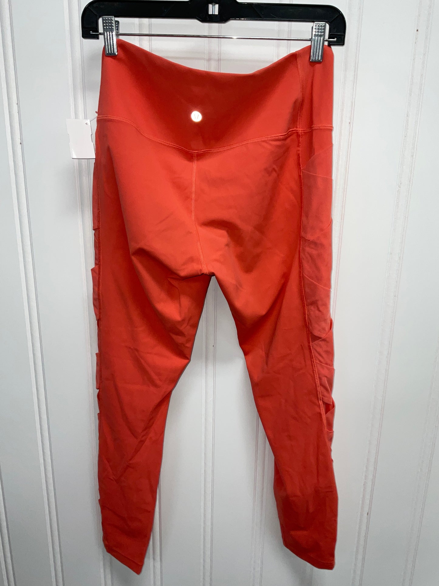 Athletic Leggings By Lululemon In Orange, Size: S