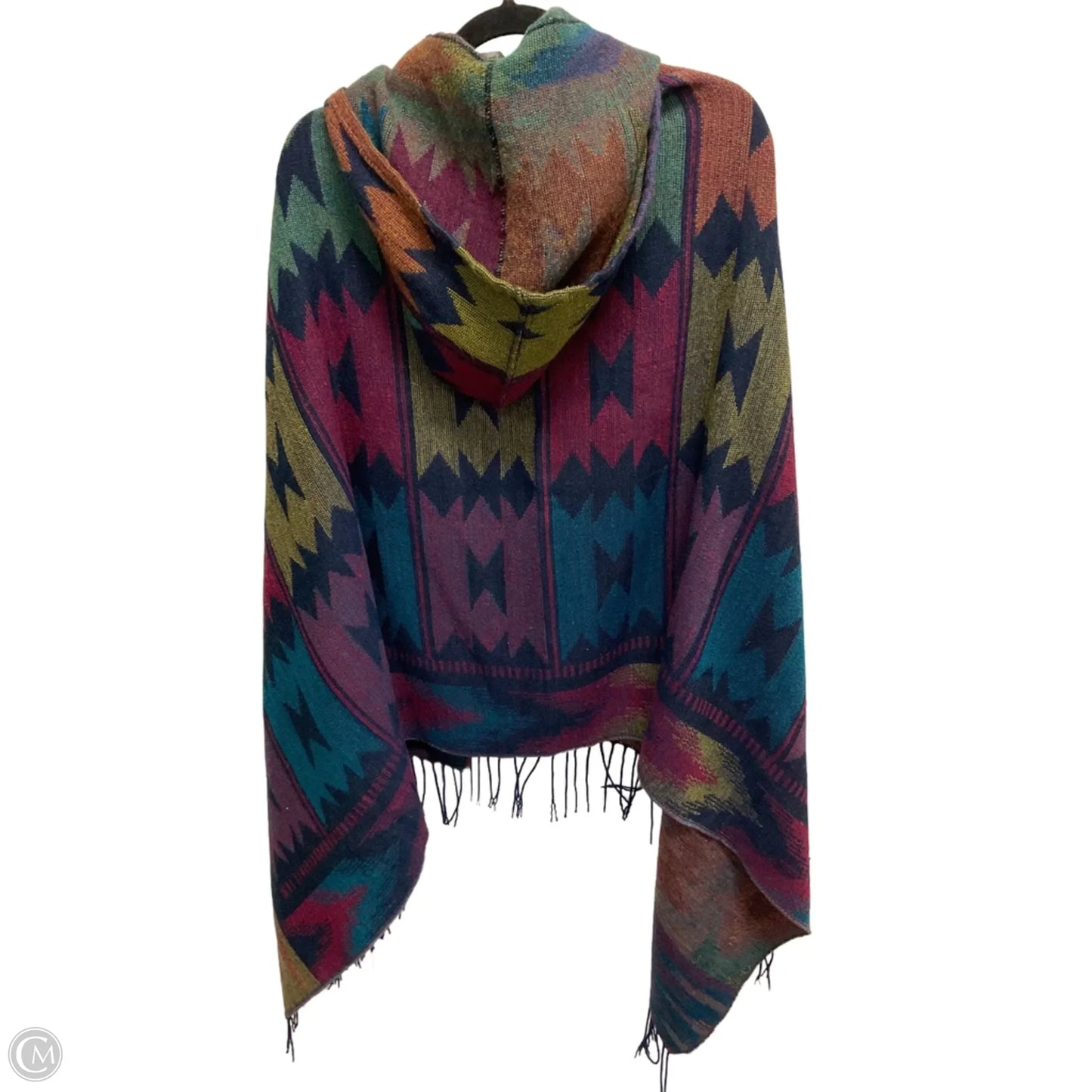 Poncho By Clothes Mentor In Blue, Size: 0