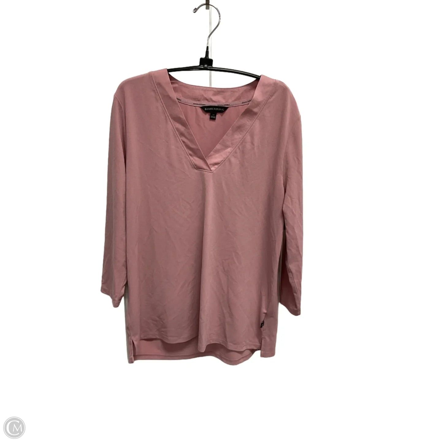 Top Long Sleeve By Banana Republic In Pink, Size: M