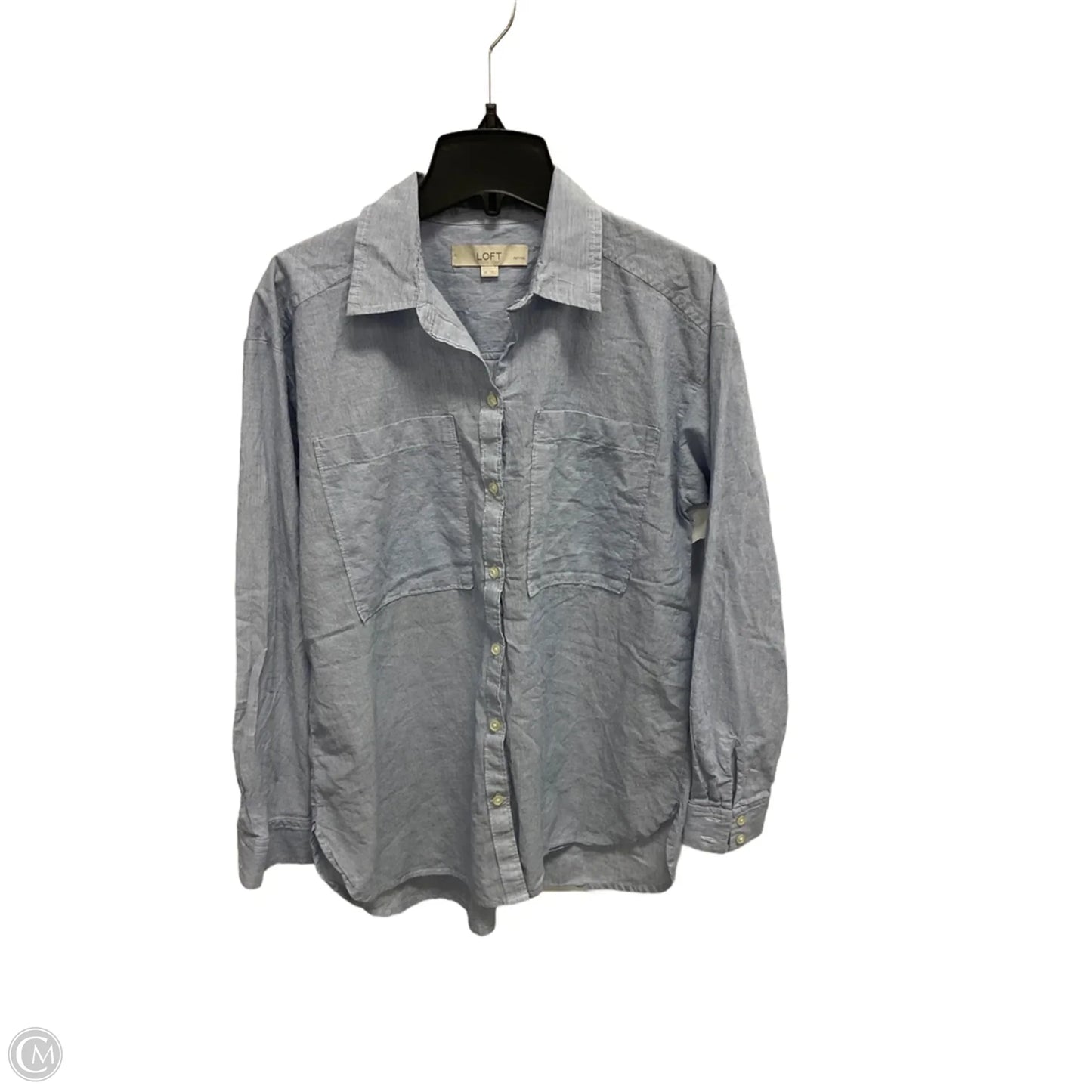 Top Long Sleeve By Loft In Blue, Size: S