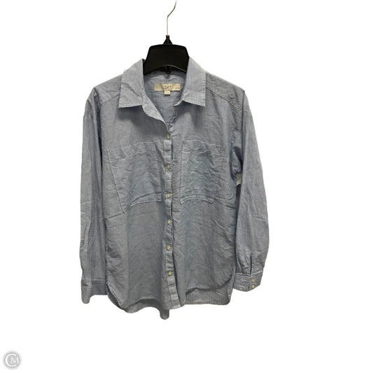 Top Long Sleeve By Loft In Blue, Size: S