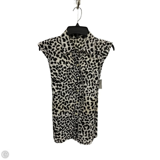 Top Sleeveless By Ann Taylor In Animal Print, Size: 4