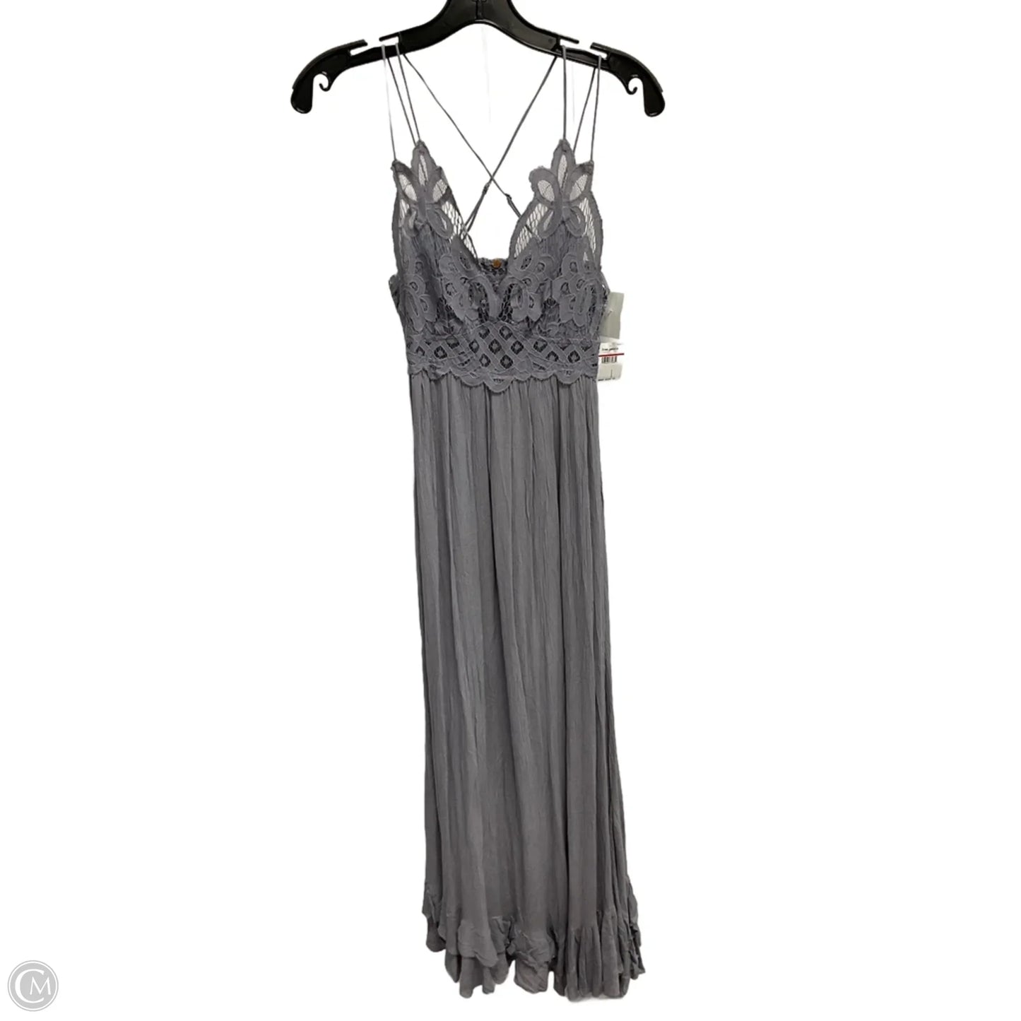 Dress Casual Maxi By Free People In Grey, Size: Xs