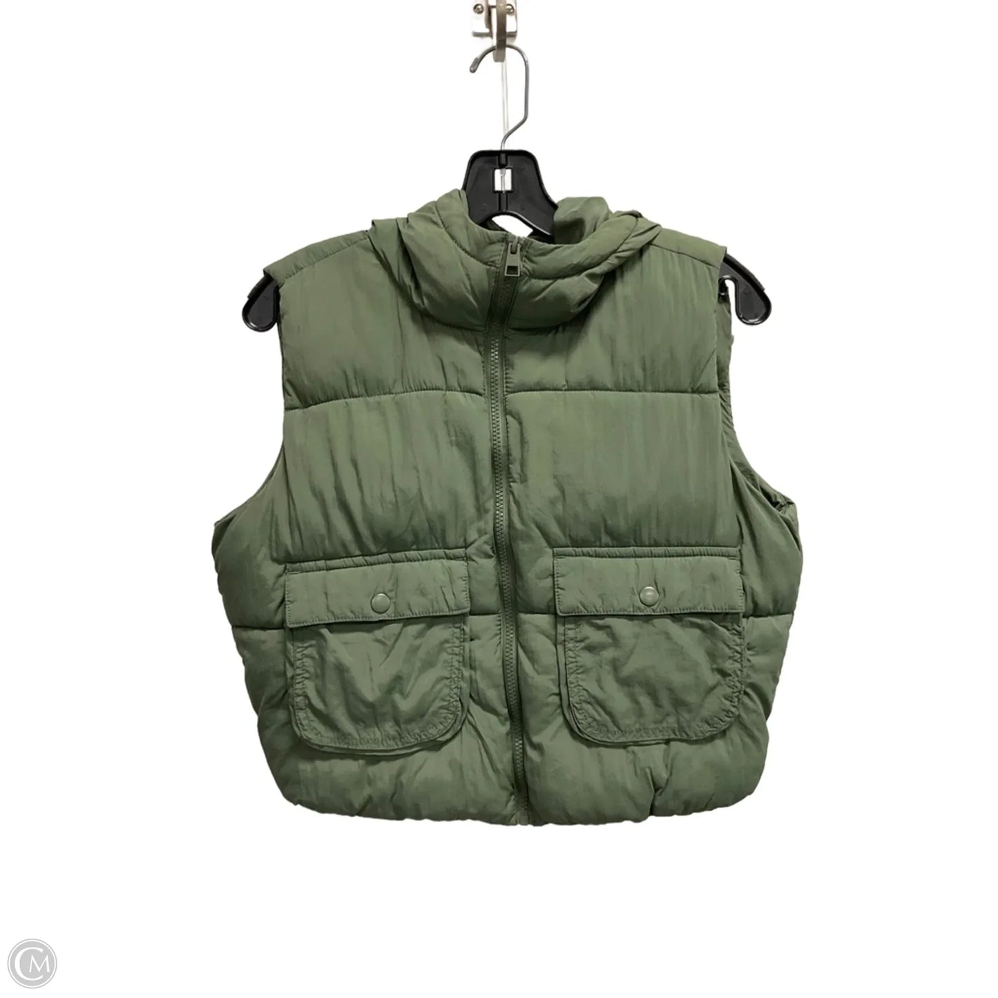 Vest Puffer & Quilted By Love Tree In Green, Size: S