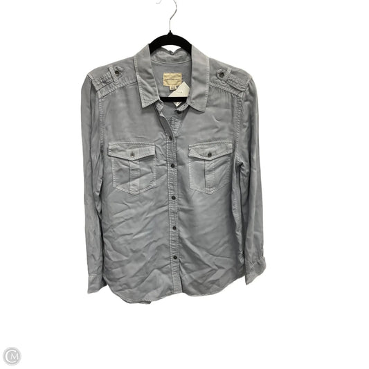 Top Long Sleeve By American Eagle In Blue, Size: M
