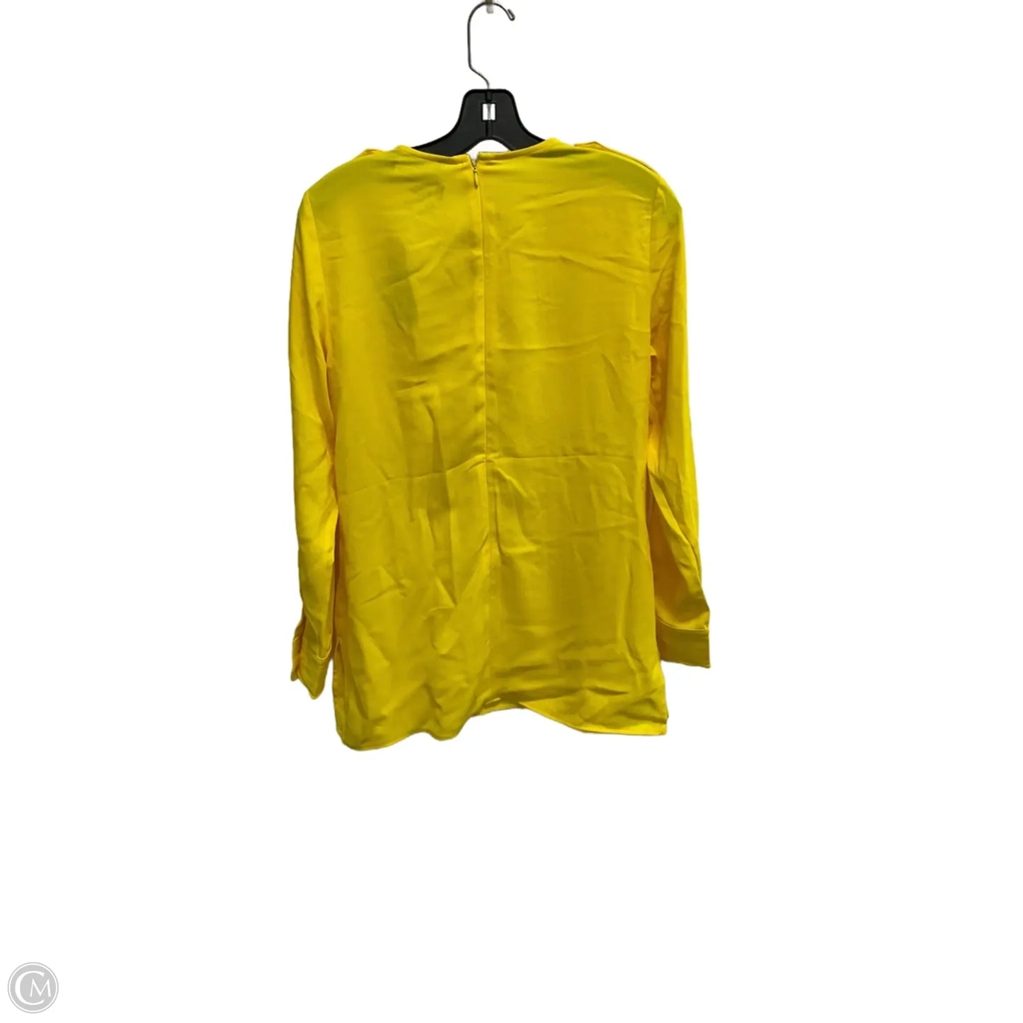 Blouse Long Sleeve By Lauren By Ralph Lauren In Yellow, Size: S