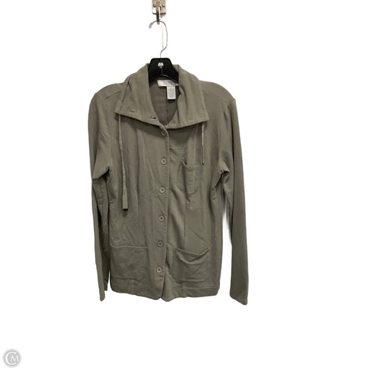 Jacket Shirt By Andrea Jovine In Green, Size: M