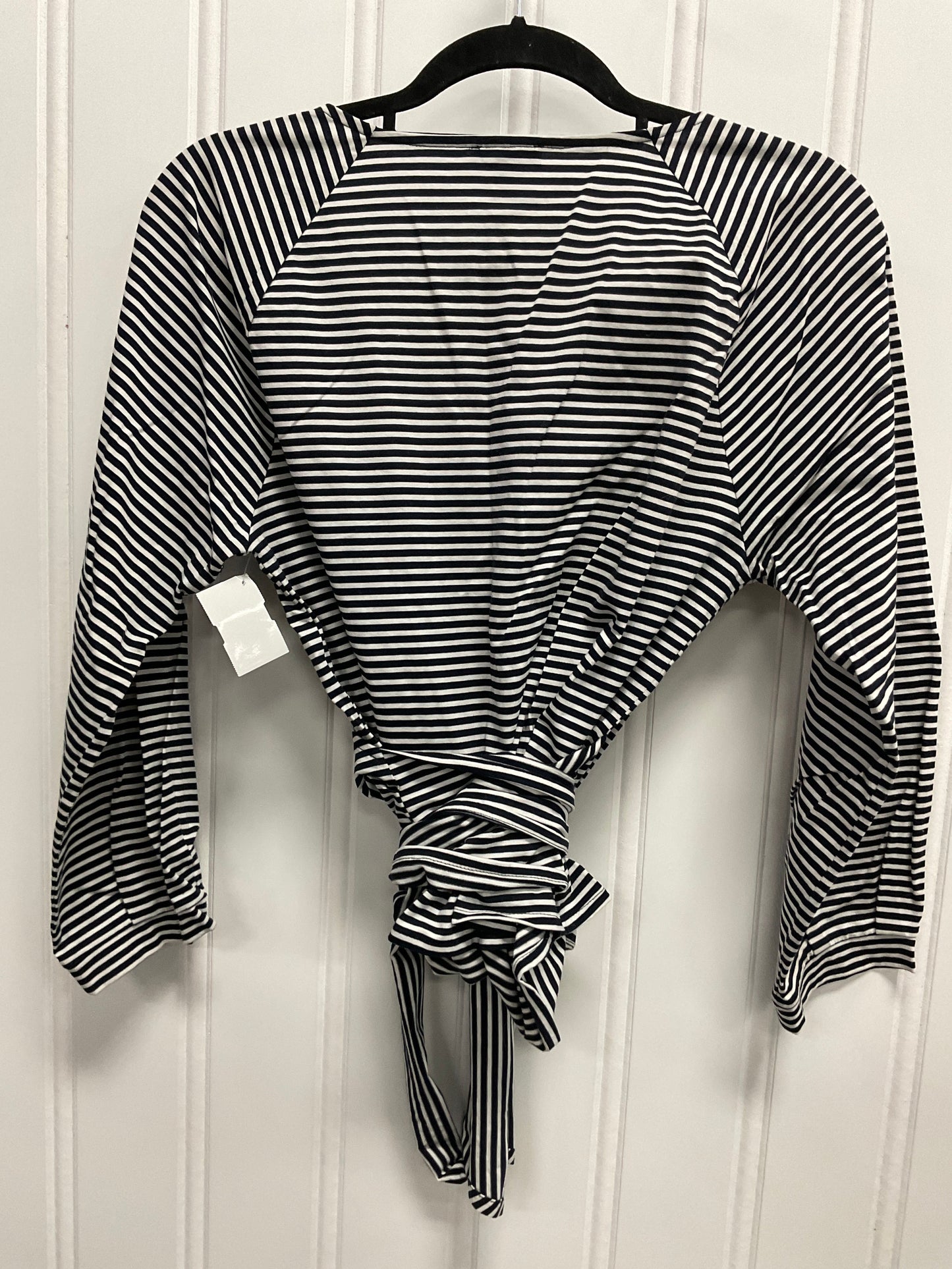 Top Long Sleeve By Ann Taylor In Striped Pattern, Size: L