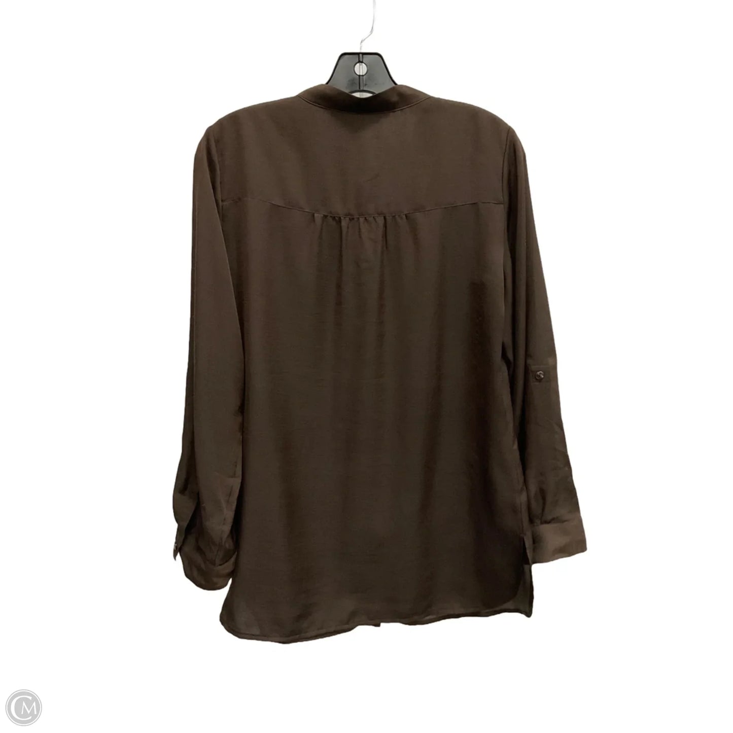 Blouse 3/4 Sleeve By Chicos In Brown, Size: Xs