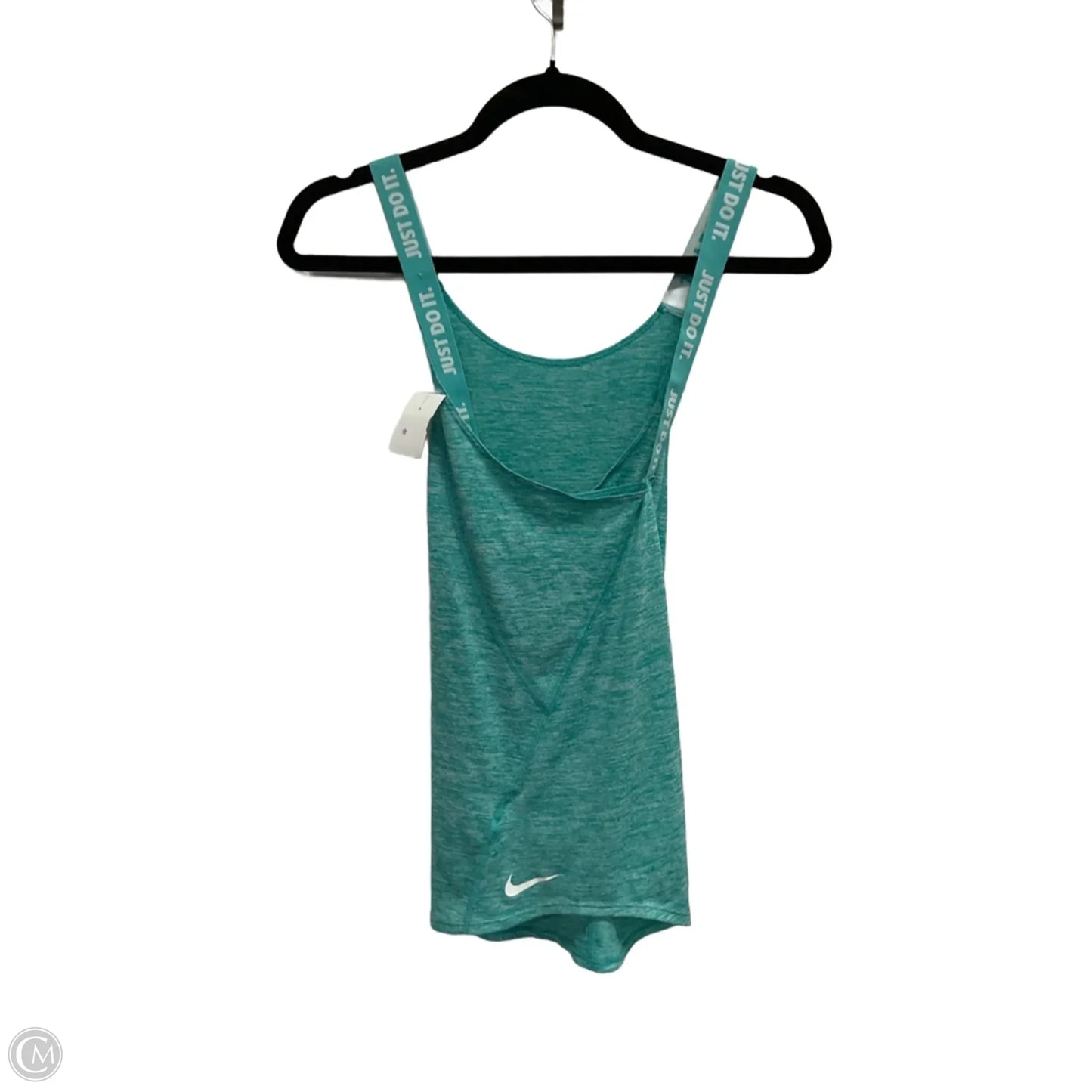 Athletic Tank Top By Nike In Aqua, Size: L