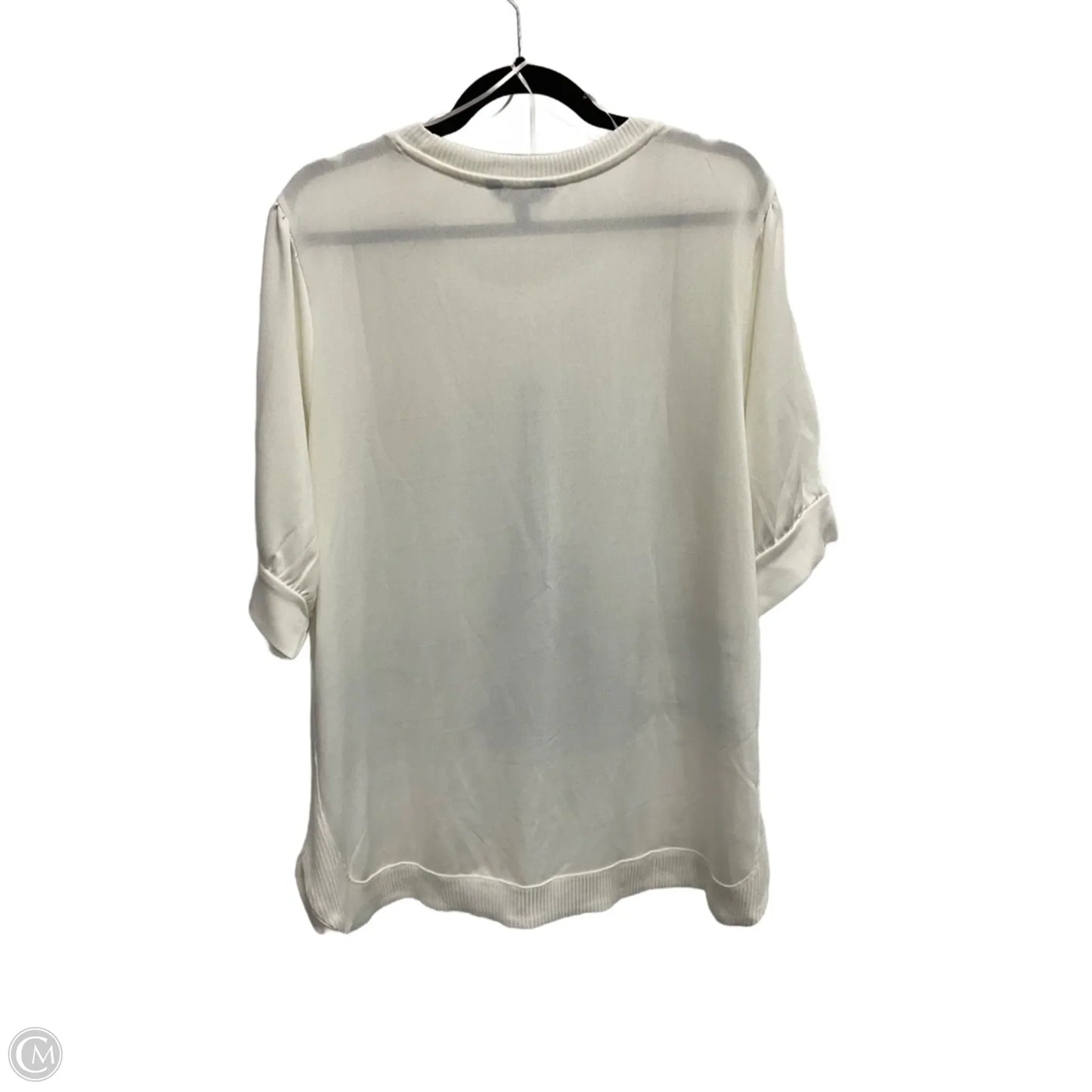 Top Short Sleeve By Clothes Mentor In White, Size: 3x