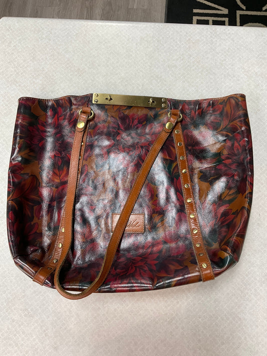 Handbag Leather By Patricia Nash, Size: Large