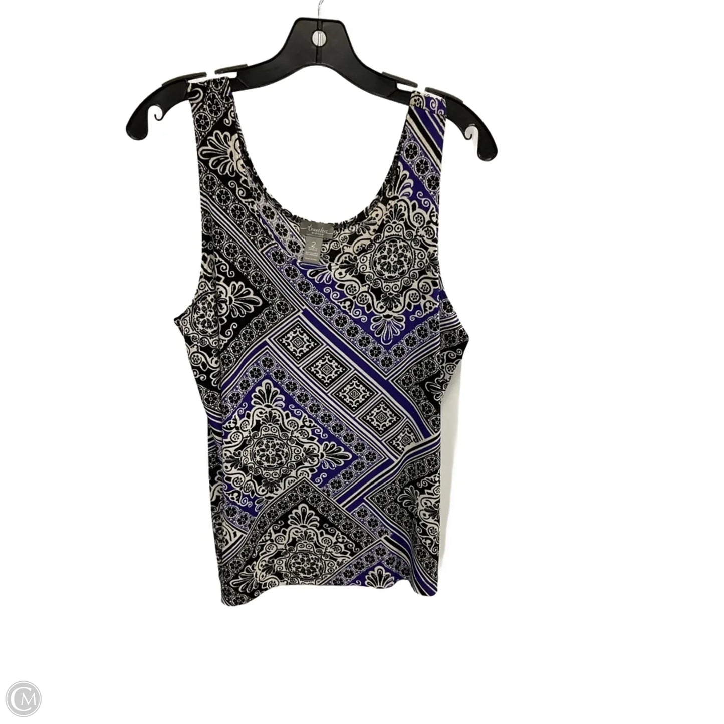 Tank Top By Chicos In Black, Size: L