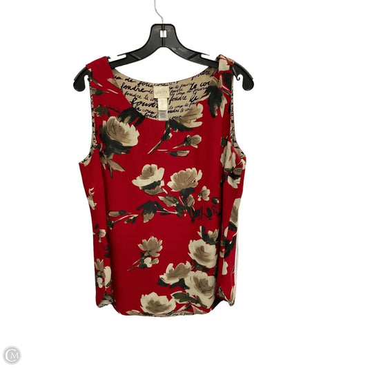 Tank Top By Chicos In Floral Print, Size: M