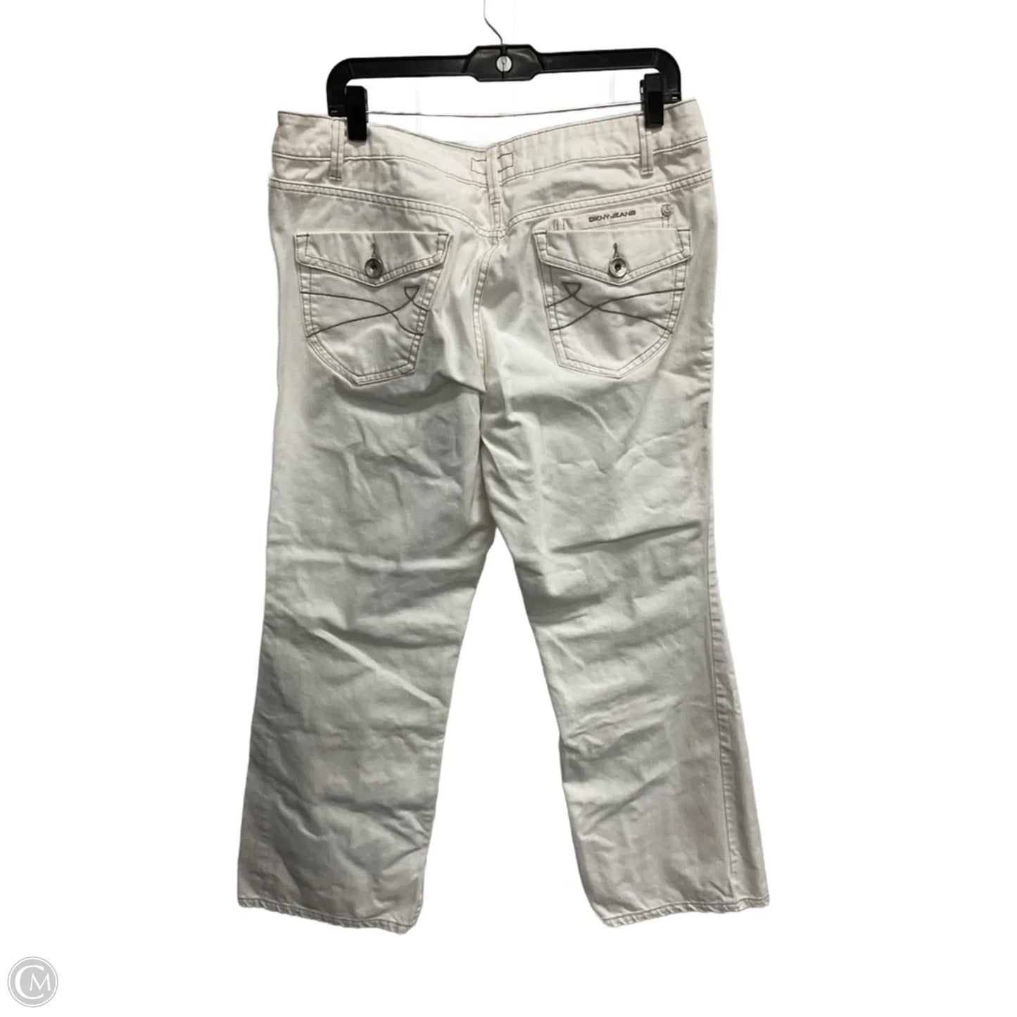 Jeans Boot Cut By Dkny In White, Size: 14