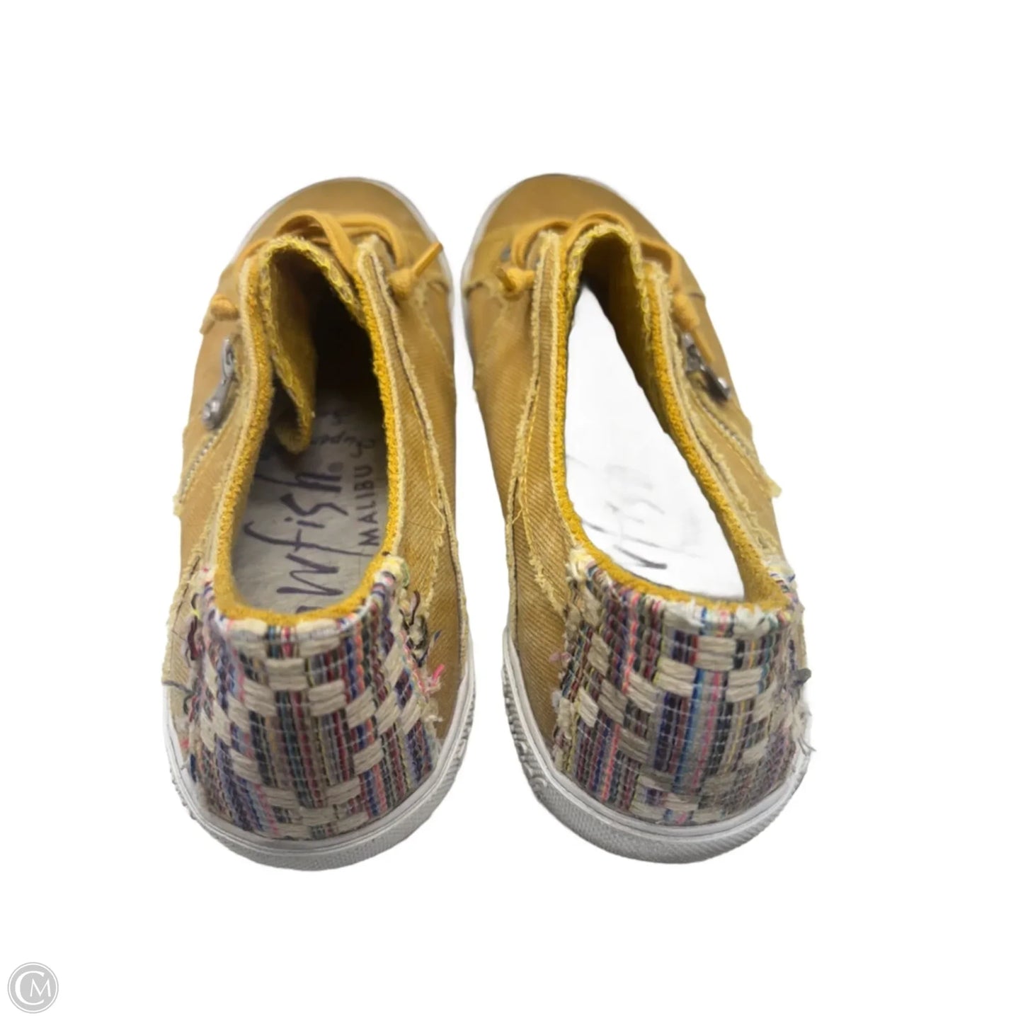 Shoes Athletic By Blowfish In Yellow, Size: 10