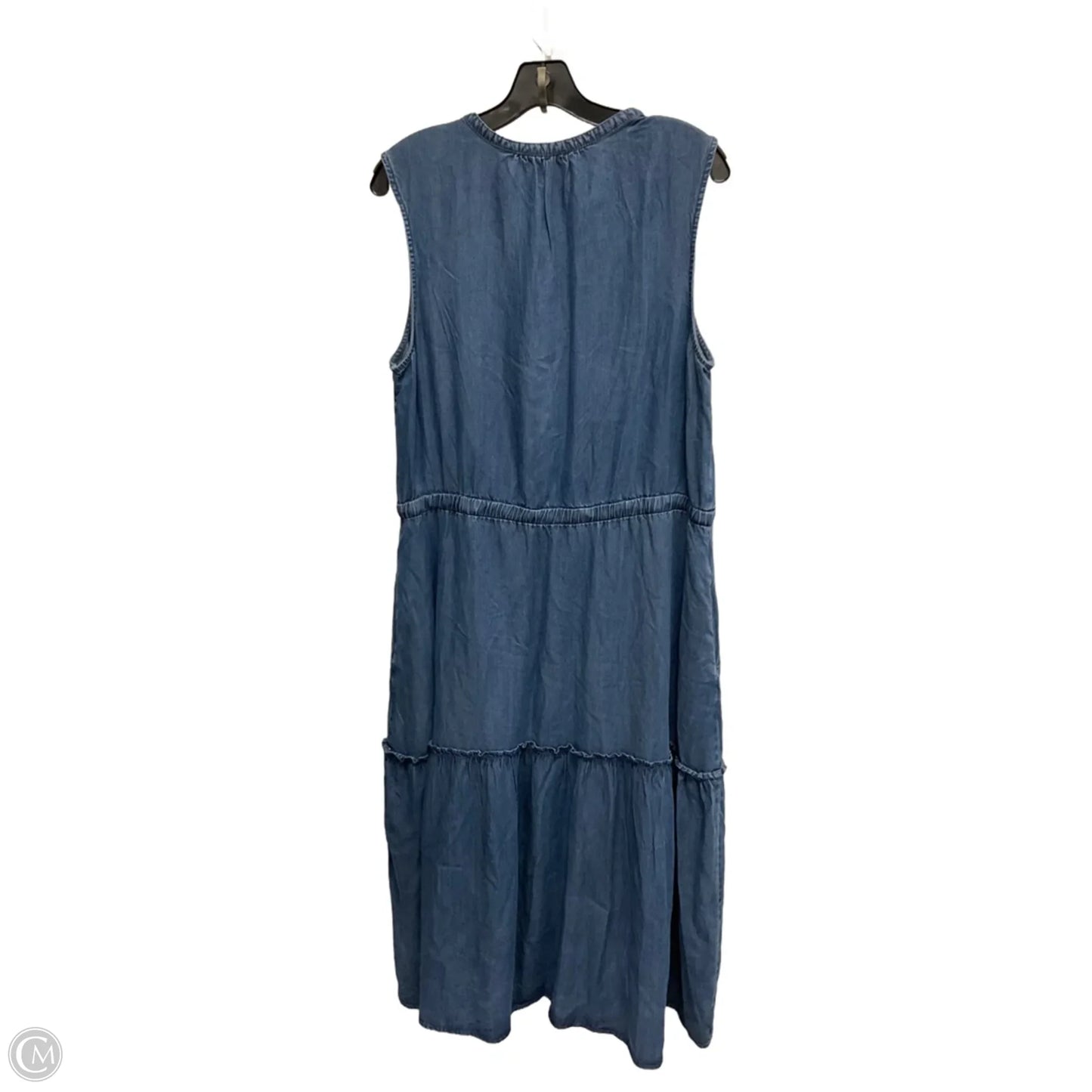 Dress Casual Maxi By Lands End In Blue, Size: Xl