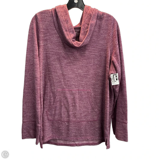 Top Long Sleeve By Sonoma In Maroon, Size: Xl