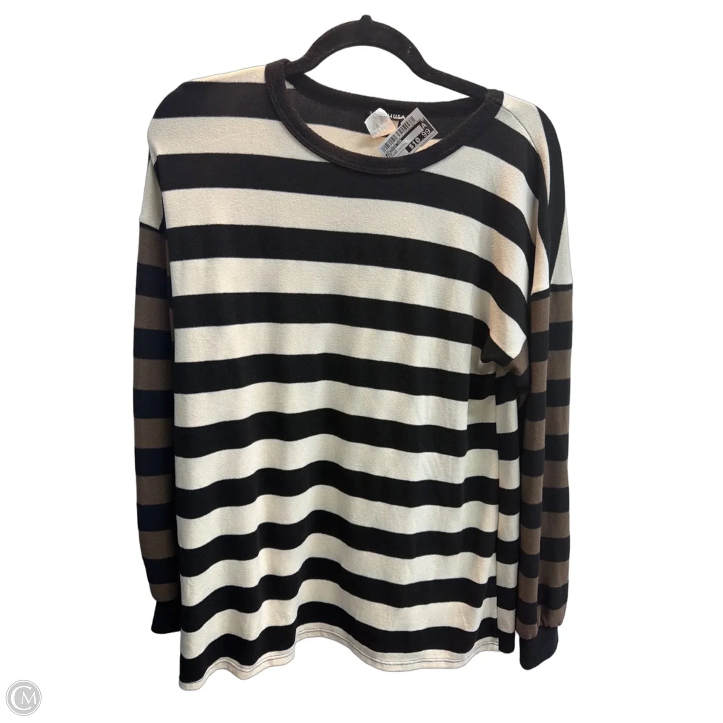 Top Long Sleeve By Heimish Usa In Striped Pattern, Size: S