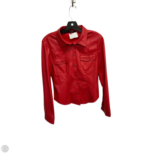 Blouse Long Sleeve By Love Tree In Red, Size: S