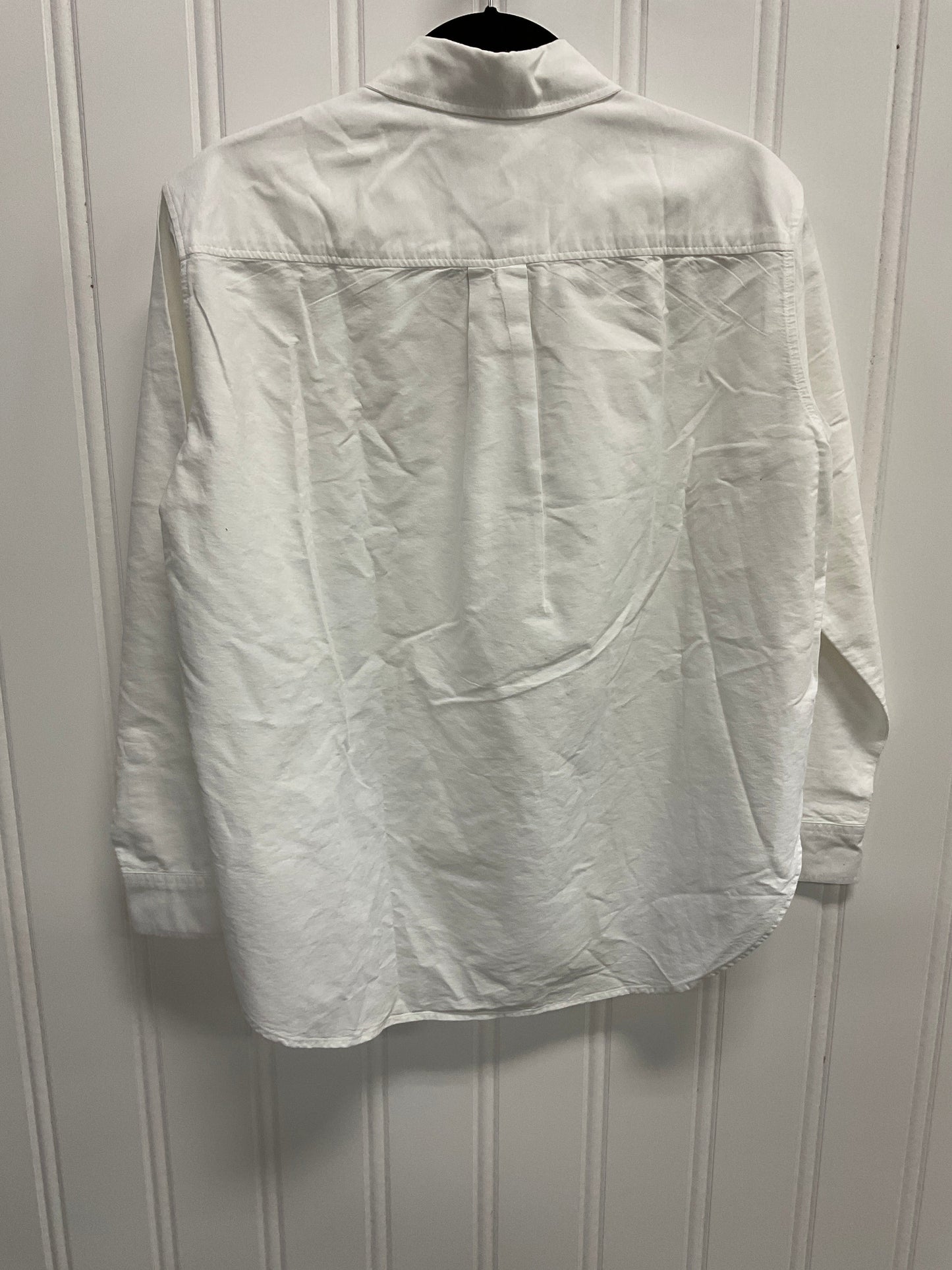 Blouse Long Sleeve By H&m In White, Size: Xs