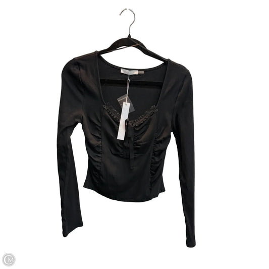 Top Long Sleeve By Clothes Mentor In Black, Size: M